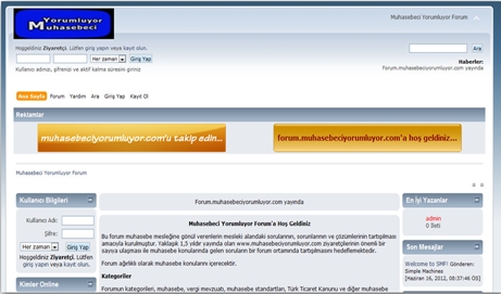 Muhasebeci Yorumluyor Forum Açıldı