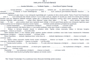 Toplantı tutanağı